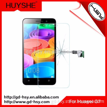 HUYSHE for Huawei Ascend G7 anti-broken 0.3mm thickness tempered glass screen protector for Huawei G7